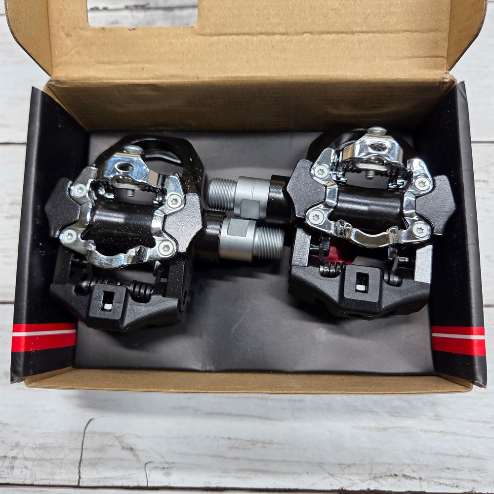 Venzo VZ-E02XR-009 Professional Bicycle Pedals Clipless SPD KEO Black Silver